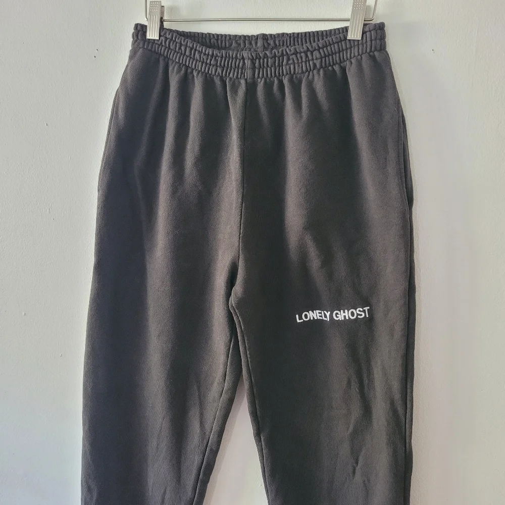 Lonely Ghost Menw Jogger‎ Sweatpants Small Brown Loungewear
